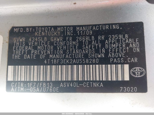 Toyota Camry Le