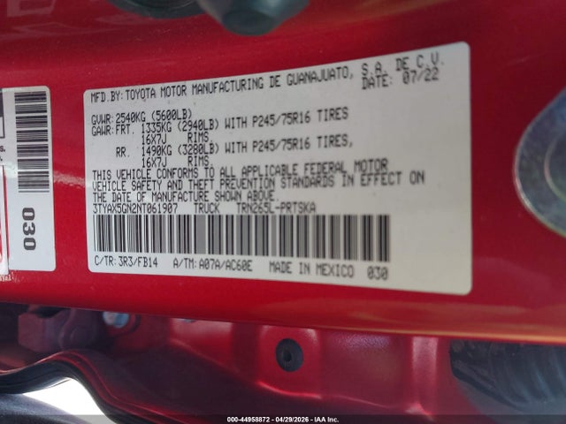 Toyota Tacoma Sr