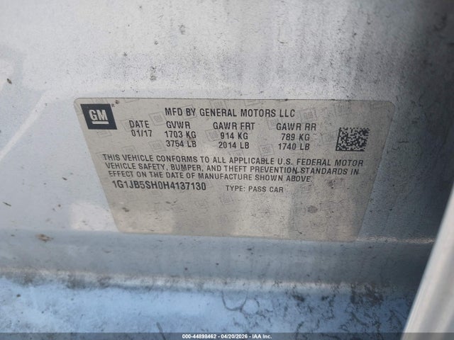 Chevrolet Sonic Ls Auto