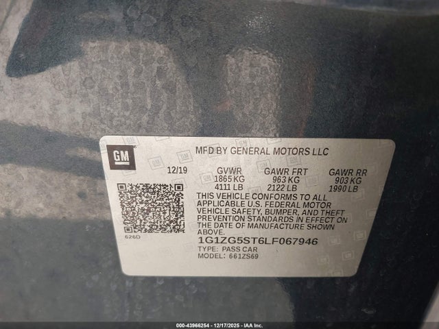 Chevrolet Malibu Fwd Rs