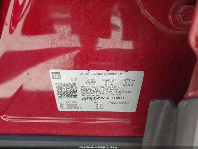 Chevrolet Traverse Fwd Lt Cloth