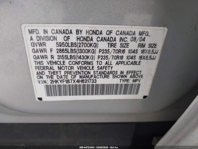 Honda Pilot Ex-l