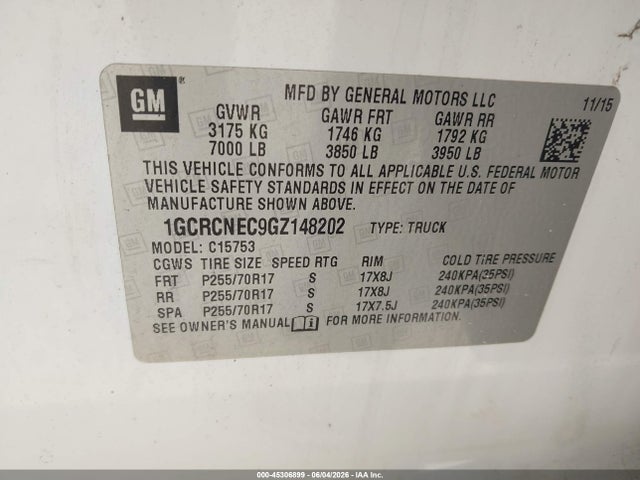 Chevrolet Silverado 1500 Wt
