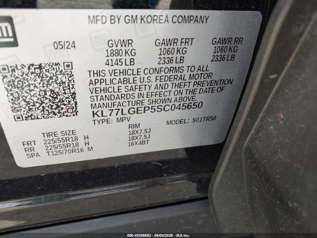 Chevrolet Trax Fwd 1rs