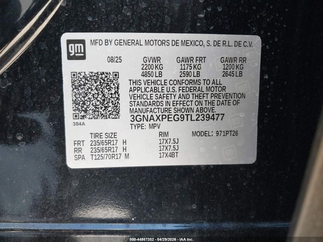 Chevrolet Equinox Awd Lt