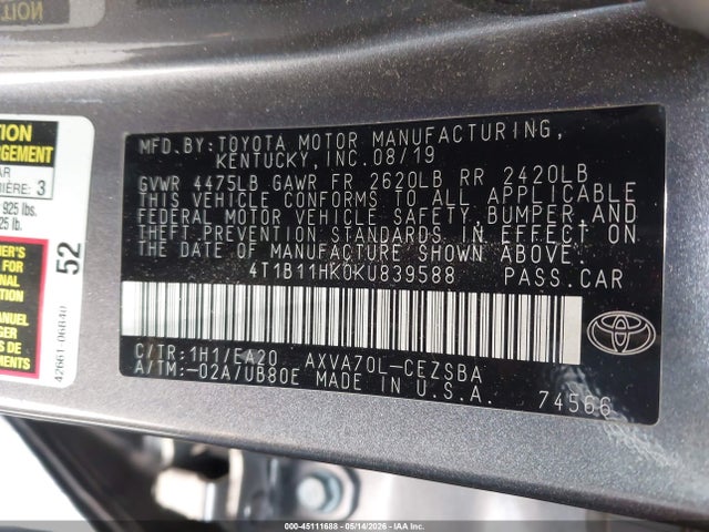 Toyota Camry Se