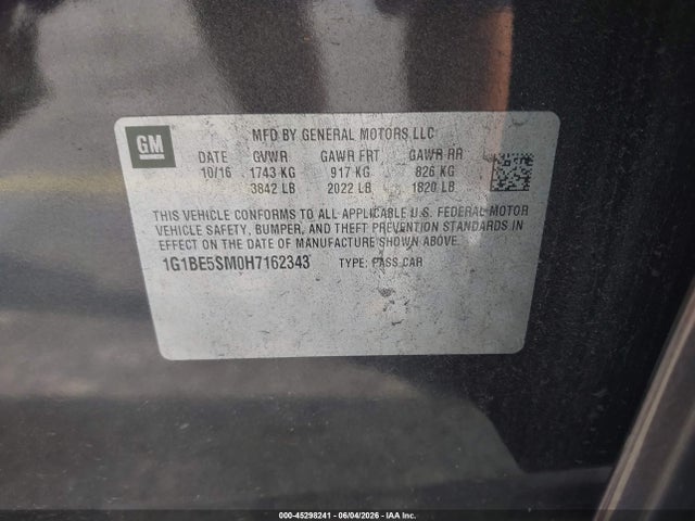 Chevrolet Cruze Lt Auto