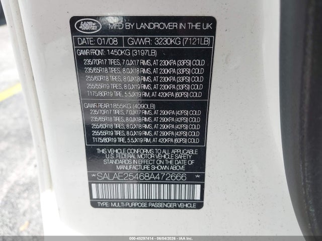 Land Rover LR3 V8 Se