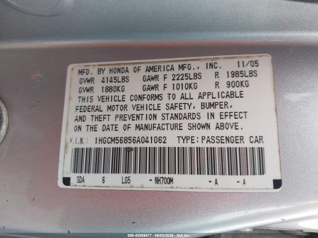 Honda Accord 2.4 Ex
