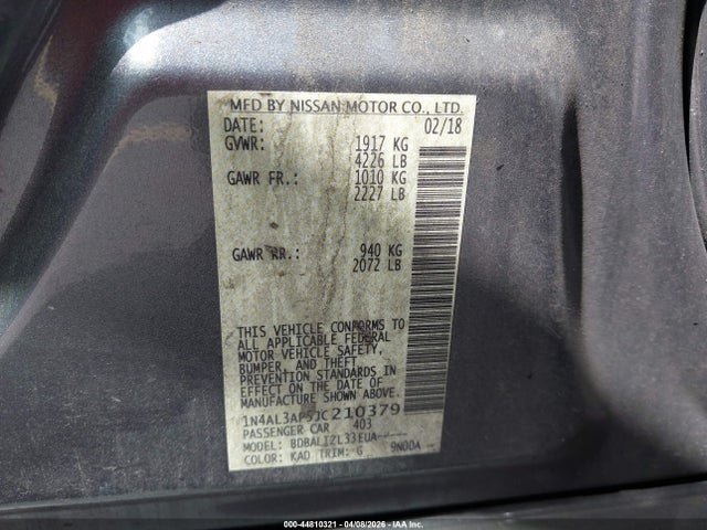 Nissan Altima 2.5 Sv