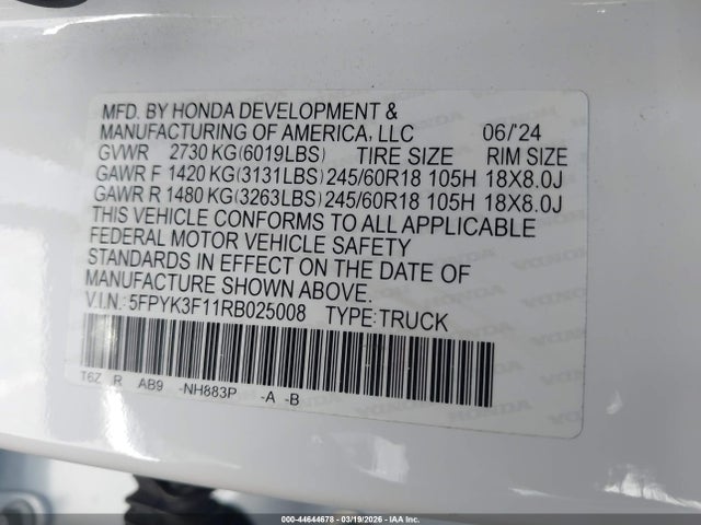 Honda Ridgeline Sport