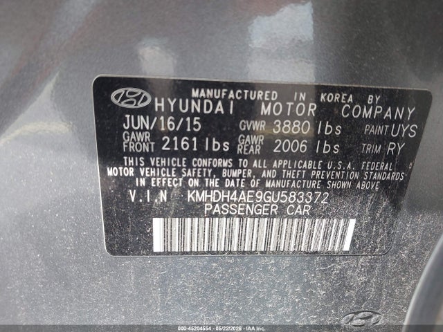 Hyundai ELANTRA Value Edition