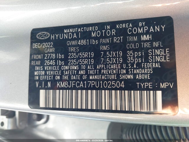 Hyundai TUCSON Sel Convenience