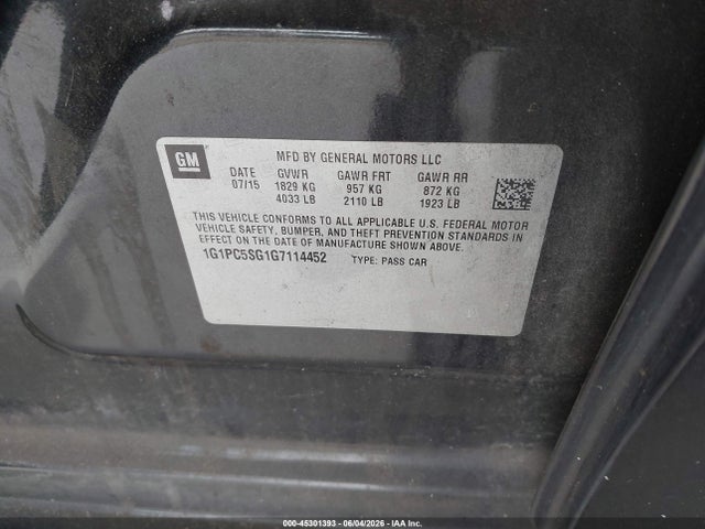 Chevrolet Cruze Ls Auto