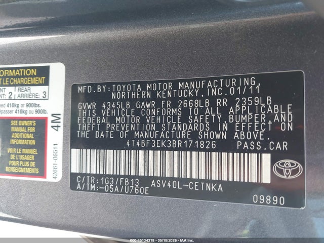Toyota Camry Le