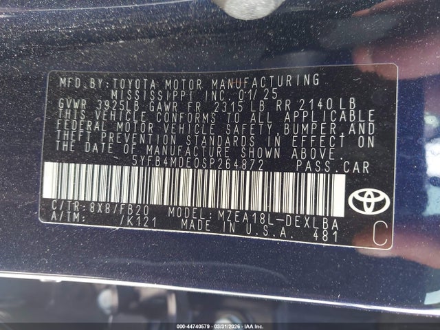 Toyota Corolla Le