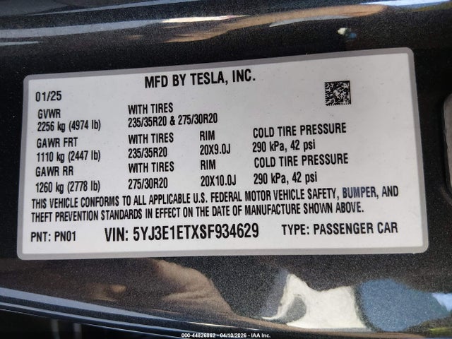 Tesla Model 3 Performance All-wheel Drive