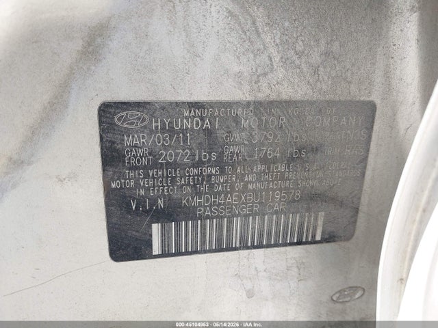 Hyundai ELANTRA Gls (ulsan Plant)