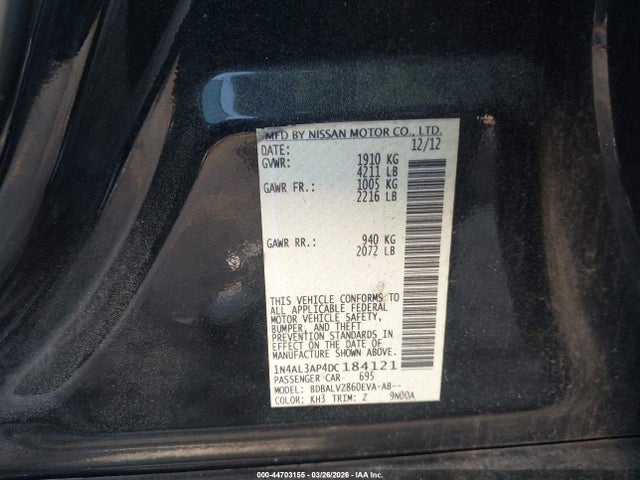 Nissan Altima 2.5 Sl