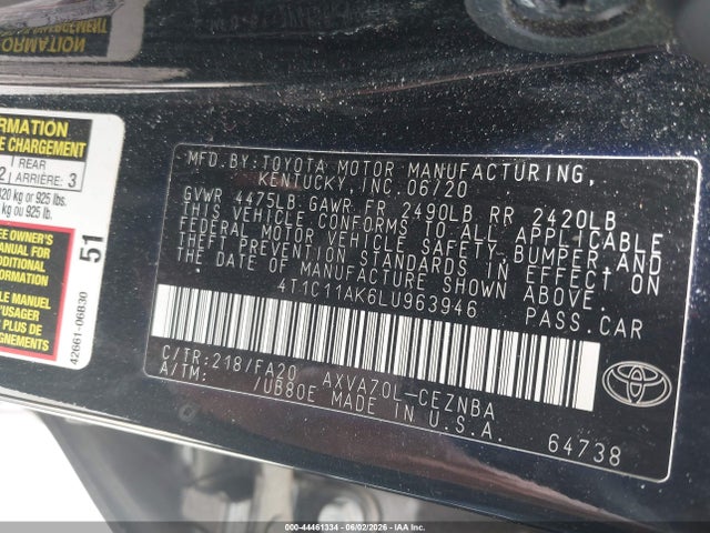 Toyota Camry Le