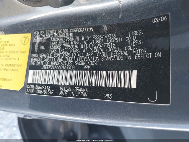 Toyota Highlander V6