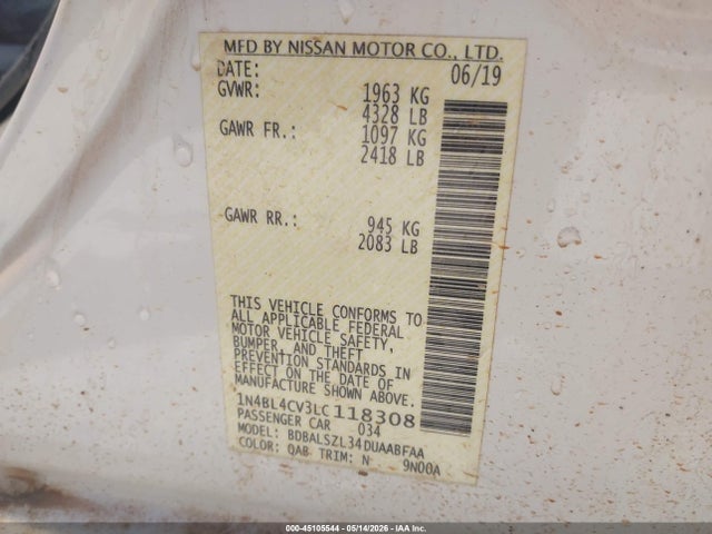 Nissan Altima Sr Fwd