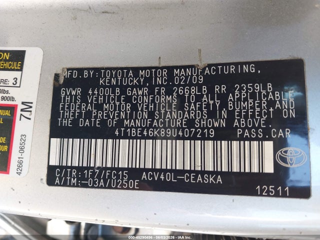 Toyota Camry Se