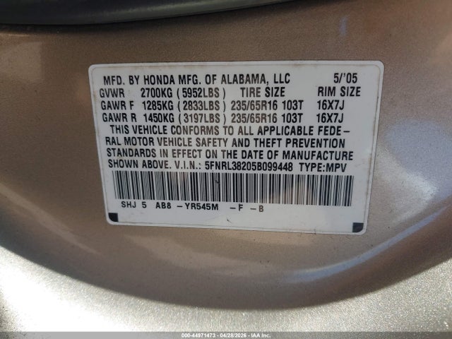 Honda Odyssey Lx