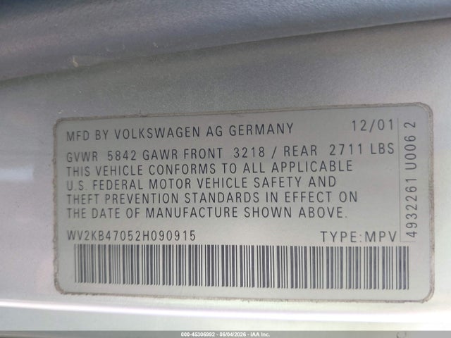 Volkswagen EuroVan Gls