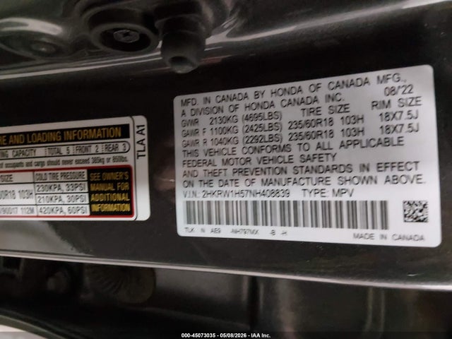 Honda CR-V 2wd Ex