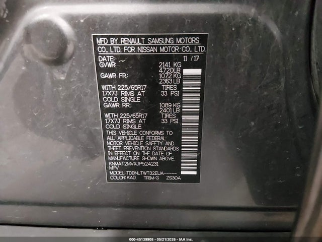 Nissan Rogue Sv