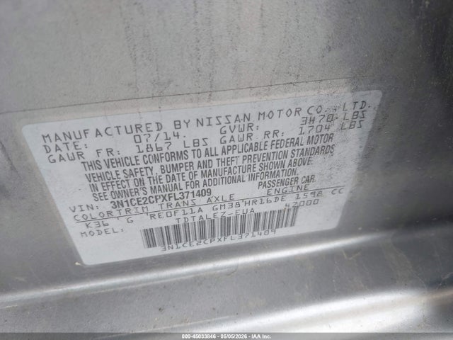 Nissan Versa Sl