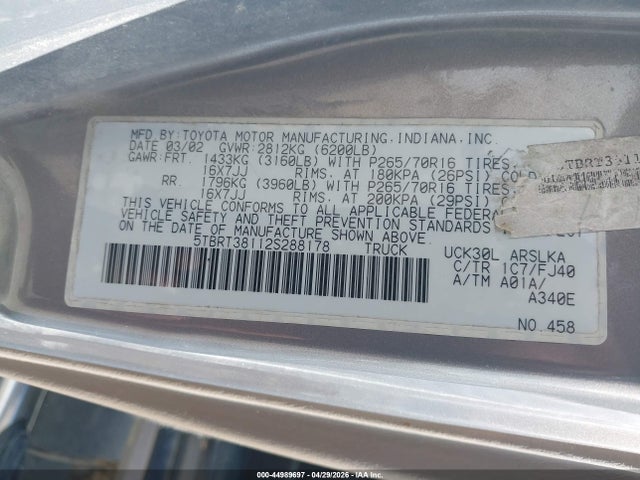 Toyota Tundra Ltd V8