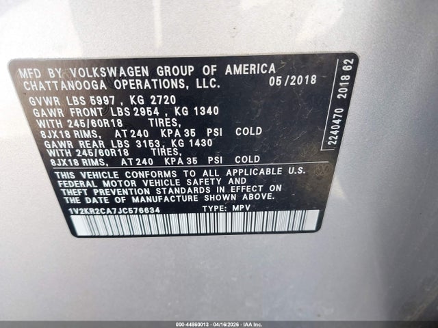 Volkswagen Atlas 3.6l V6 Se