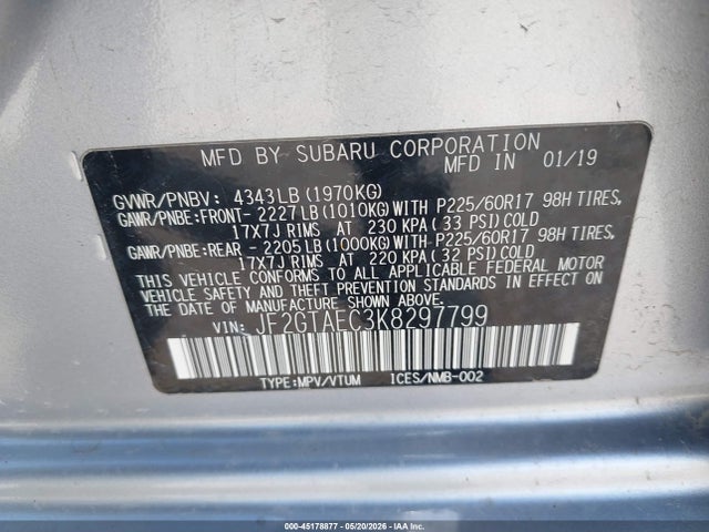 Subaru Crosstrek 2.0i Premium