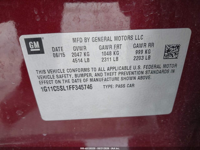 Chevrolet Malibu 1lt