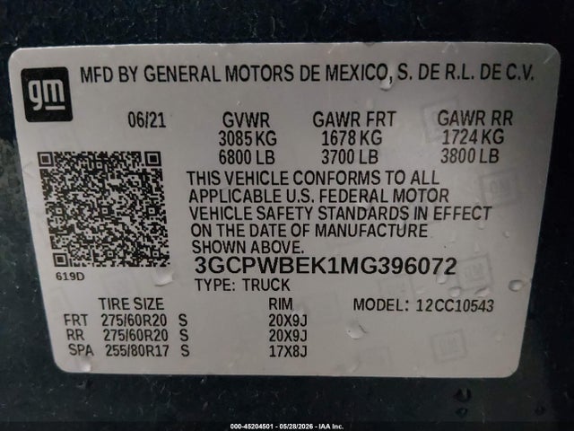 Chevrolet Silverado 1500 2wd  Short Bed Custom