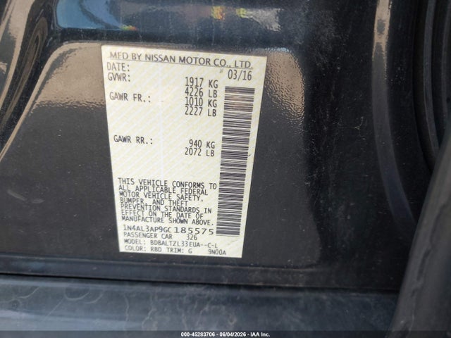 Nissan Altima 2.5 Sl