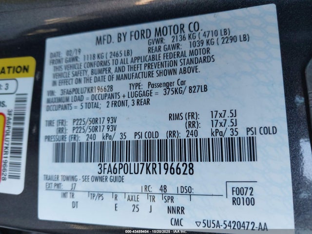 Ford Fusion Se
