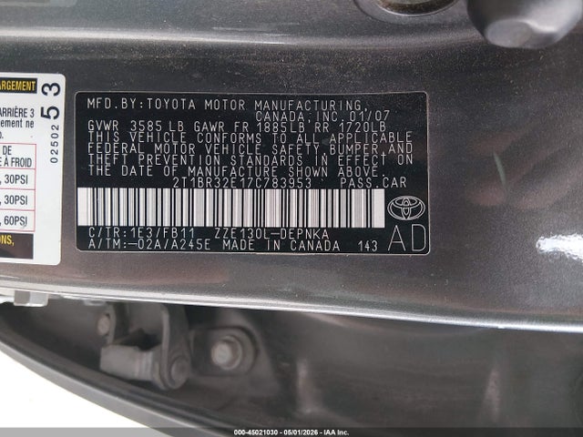 Toyota Corolla Le