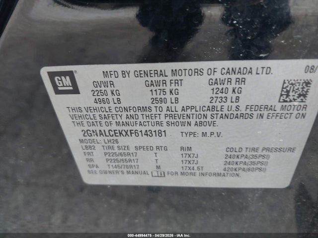 Chevrolet Equinox 2lt