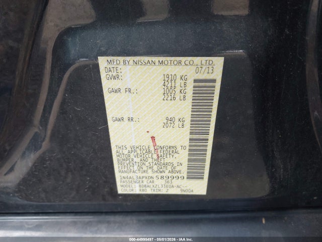 Nissan Altima 2.5 Sl