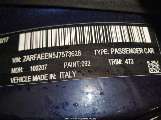 Alfa Romeo Giulia Ti Sport