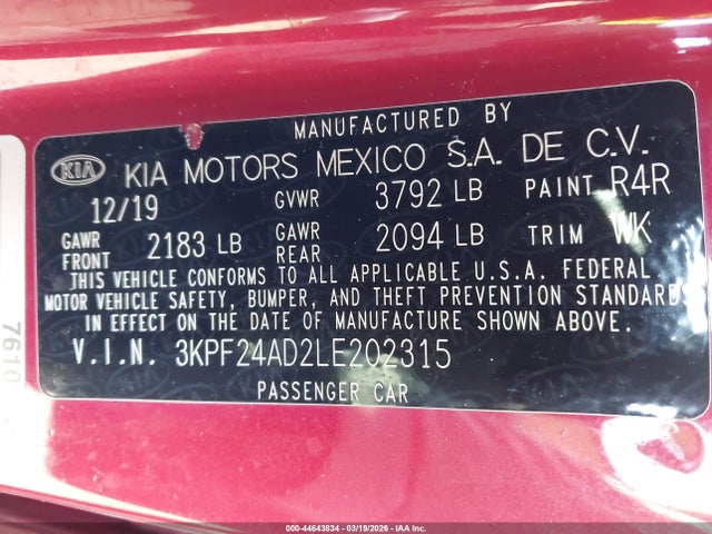 Kia Forte Lxs