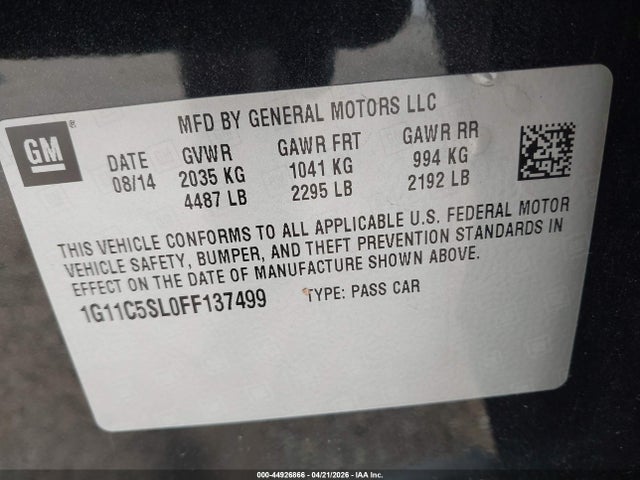 Chevrolet Malibu 1lt