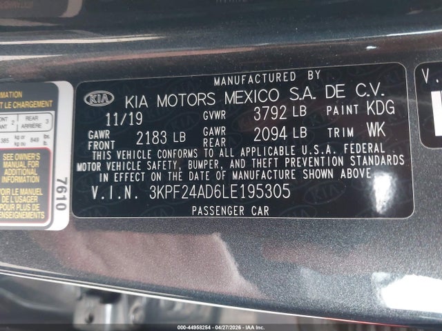 Kia Forte Lxs