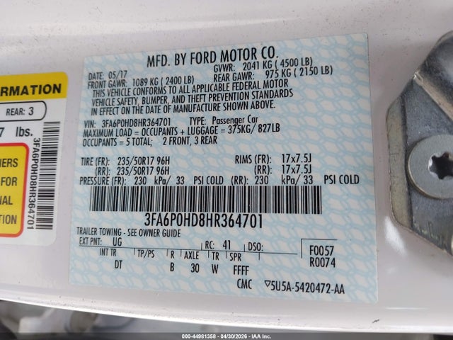 Ford Fusion Se