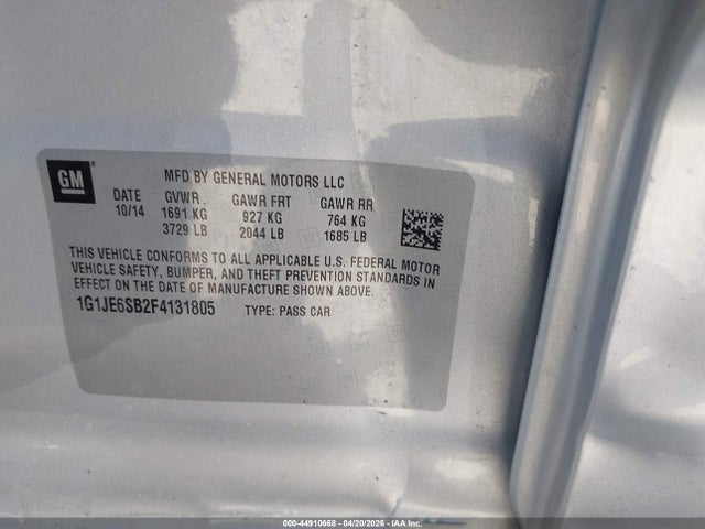 Chevrolet Sonic Ltz Auto