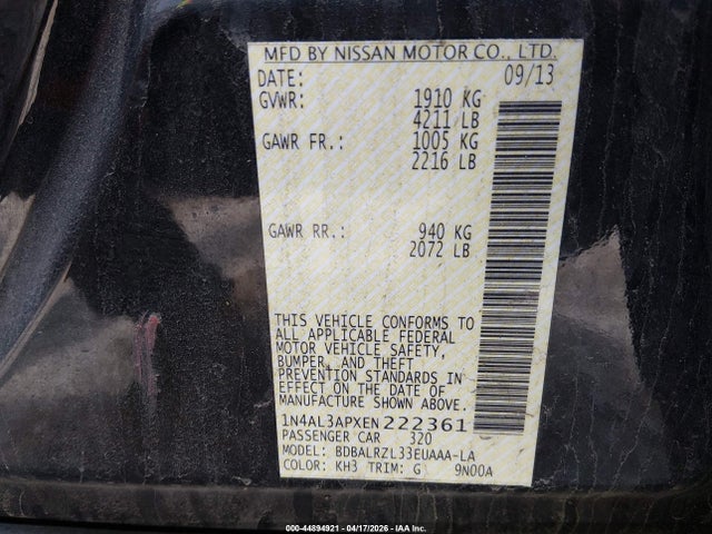 Nissan Altima 2.5 S