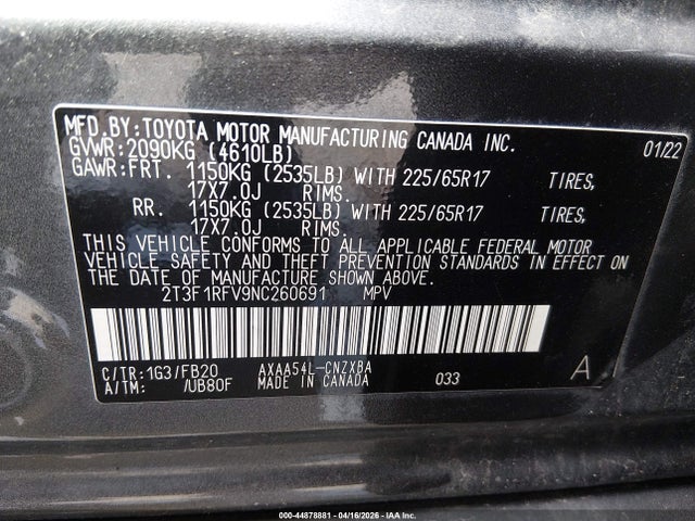 Toyota RAV4 Le